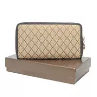 gucci donne portafoglio -10-grid-albicocca-chiffon-requin-cuir